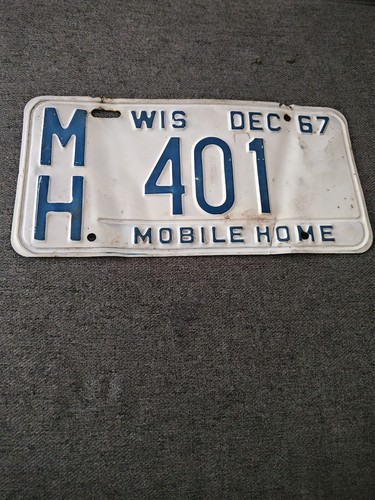 1967 wisconsin license - wisconsin,